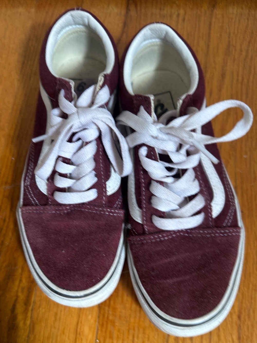 Vans Old Skool Burgundy Port Royale Classic Skate Shoes